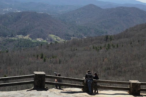 Ashley York, Josh Kun (cinematographer) and Billy Redden on location in Rabun County, Georgia. Redden was the young boy who played the banjo in Deliverance. 