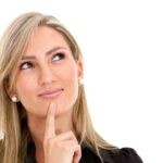 Businesswoman thinking