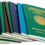 Different foreign passports  on white background
