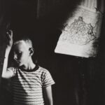 Meatyard boy with Map of Kentucky