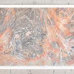 Afternoon Raga, 2017 woodcut, hand painted dye, archival inkjet 44 x 96 inches Varied edition of 12, 4:12