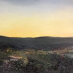 Eventide oil on board 10 x 10 in. 2019