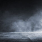 Texture,Dark,Concrete,Floor,With,Mist,Or,Fog